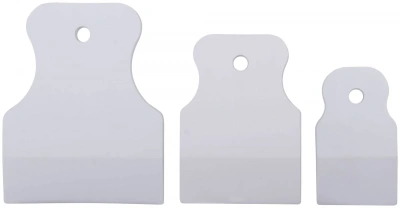 Шпатель резиновый FIT IT 6867, 40/60/80 мм, белый, 3 шт