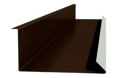 Планка примыкания нижняя Металл Профиль 250х122х2000х0,5 мм NormanMP RAL 8017