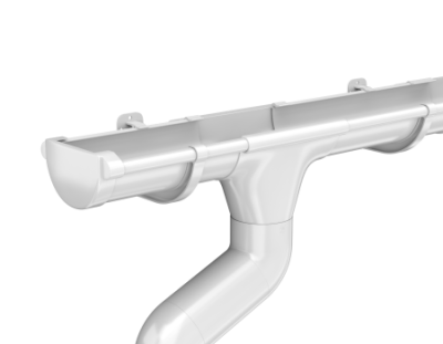 Слив трубы ТЕХНОНИКОЛЬ МАКСИ, снежно-белый