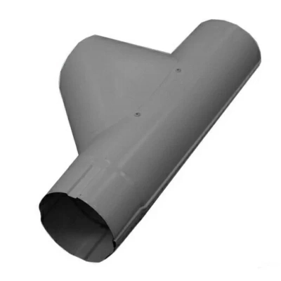 Тройник трубы Grand Line 125/90, RAL 7024