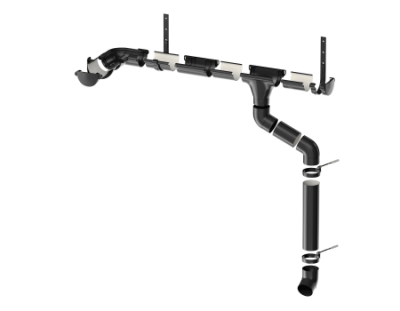 Колено трубы ТЕХНОНИКОЛЬ МАКСИ 152/100, 67°, антрацит