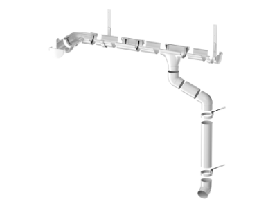 Слив трубы ТЕХНОНИКОЛЬ МАКСИ, снежно-белый