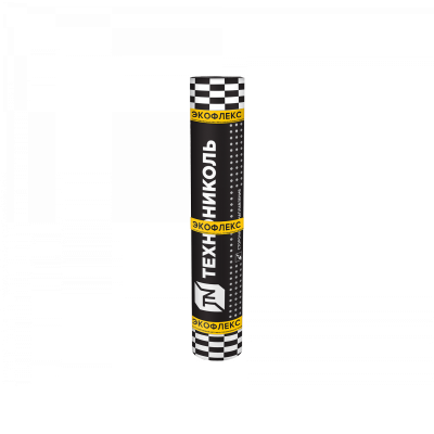 Материал кровельный Экофлекс ХКП-4.65, верхний слой, стеклохолст, 10 м²
