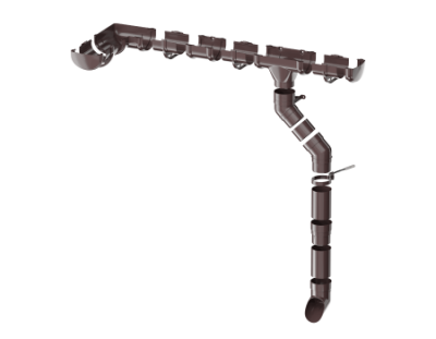 Заглушка желоба ТЕХНОНИКОЛЬ Оптима 120/80, темно-коричневый