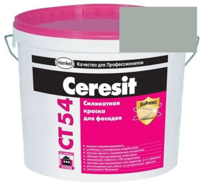 Краска силикатная фасадная Церезит CT 54 15 л Toskana 6