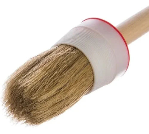 Кисть круглая MASTER COLOR 30-0406, 45 мм, натуральная щетина, 55% топс, деревянная ручка