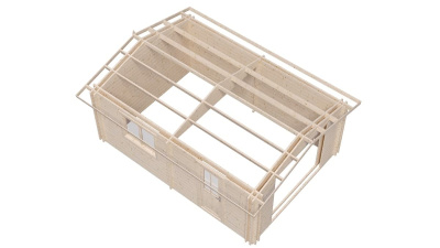 Гараж 20 Стандарт брус 44 мм