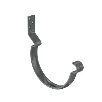 Кронштейн желоба Aquasystem Комфорт 125/90, короткий, с комплектом крепления, RAL 7024