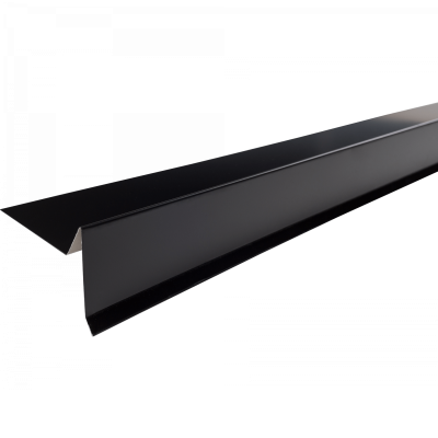 Планка торцевая, 75х25х65х5х2000 мм, 0,45 мм, PE, RAL 9005
