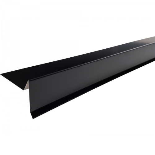 Планка торцевая, 75х25х65х5х2000 мм, 0,45 мм, PE, RAL 9005