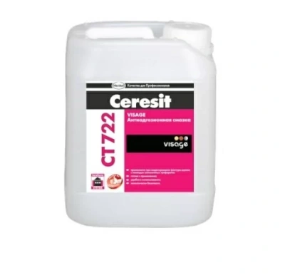 Смазка антиадгезионная Церезит CT 722 Visage 5 л для штукатурных работ