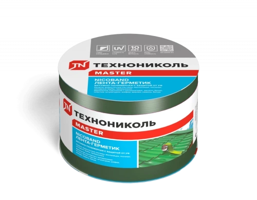 Лента самоклеящаяся Nicoband, 10 м х 10 см, зеленый