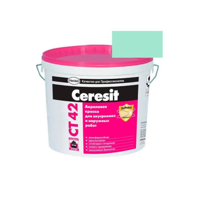 Краска акриловая CERESIT CT 42 колерованная Oregon 3 15 л