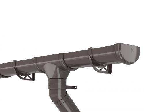 Слив трубы ТЕХНОНИКОЛЬ Оптима 120/80, темно-коричневый