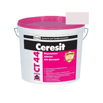 Краска фасадная акриловая CERESIT CT 44 колерованная Tenerife 2 15 л