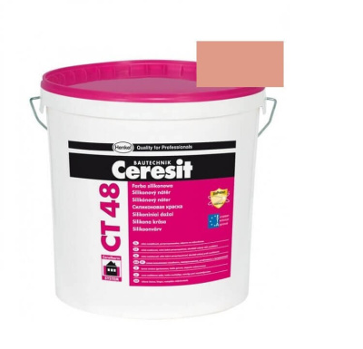 Краска фасадная силиконовая CERESIT CT 48 колерованная Atacama 5 15 л