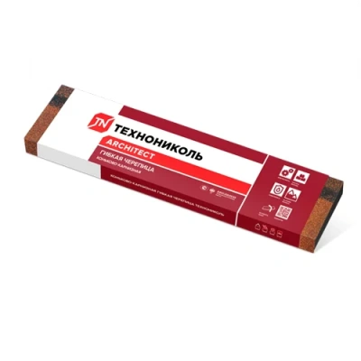 Коньково-карнизная черепица ТЕХНОНИКОЛЬ SHINGLAS, коричневый микс