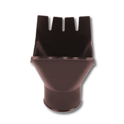 Воронка выпускная Металл Профиль Foramina круглого сечения D=125 Solano PL-double RAL 8017