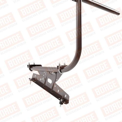 Ограждение кровельное для композитной черепицы BORGE H-90 900х3000 Zn RAL 8017