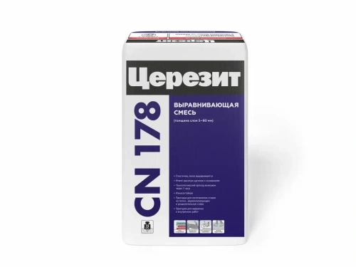 Наливной пол (стяжка) самовыравнивающийся Церезит CN 178 25 кг