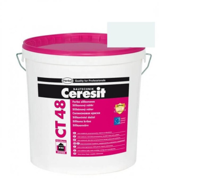 Краска фасадная силиконовая CERESIT CT 48 колерованная Oceania 1 15 л