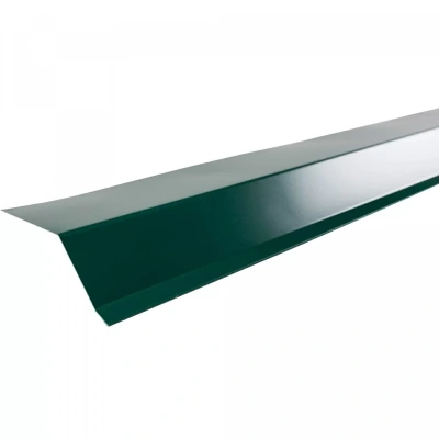 Планка карнизная, 75х50х5х2000 мм, 0,45 мм, PE, RAL 6005