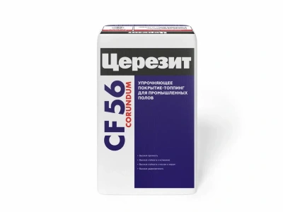 Покрытие упрочняющее полимер-цементное Церезит Corundum CF 56 топпинг корунд для промышленных полов натуральный 25 кг