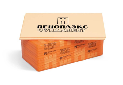 Экструдированный пенополистирол (XPS) ПЕНОПЛЭКС Фундамент 1185х585х100 мм, 4 шт