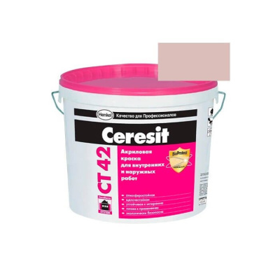 Краска акриловая CERESIT CT 42 колерованная Tenerife 5 15 л