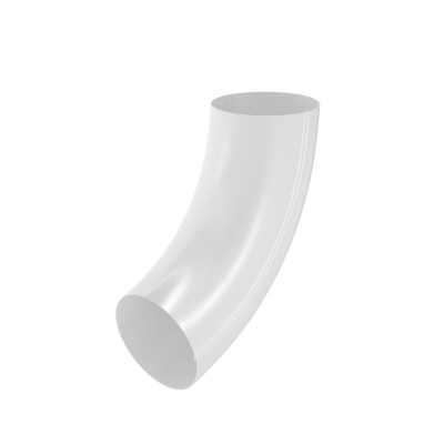 Колено трубы универсальное 72 градуса Aquasystem 90/125 PU RAL 9003 AS