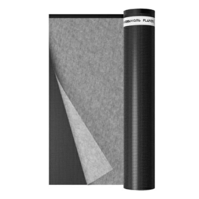 Двухслойная полимерная профилированная дренажная мембрана PLANTER Фундамент Гео 2х10 м