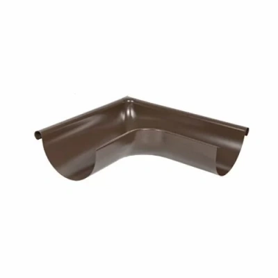 Угол желоба внешний Grand Line 125/90, 90°, RAL 8017