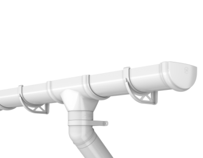 ТН ОПТИМА угол желоба 90° (D120/80), белый, шт