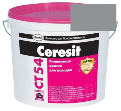 Краска силикатная фасадная Церезит CT 54 15 л Nebraska 4