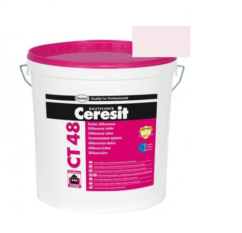 Краска фасадная силиконовая CERESIT CT 48 колерованная Atacama 1 15 л