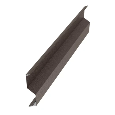 Планка пристенная накладная AQUASYSTEM SV15 30х20х50х20х2000 0,5 PE Rooftop Бархат Zn180 RAL 8019