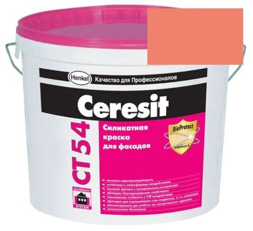 Краска силикатная фасадная Церезит CT 54 15 л Indiana 5