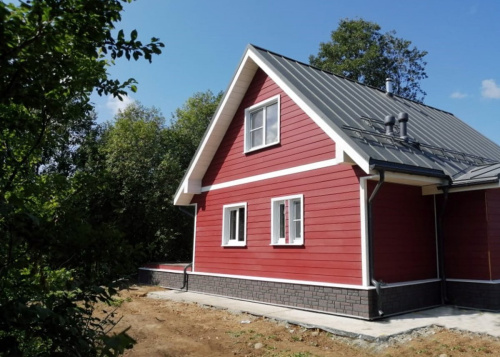 Сайдинг фиброцементный DECOVER 3600x190x8 мм, Bordo