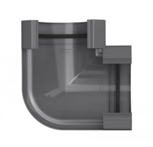 Угол желоба ТЕХНОНИКОЛЬ МАКСИ 152/100, 90°, графитово-серый