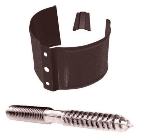 Хомут трубы Grand Line 125/90, RAL 9003