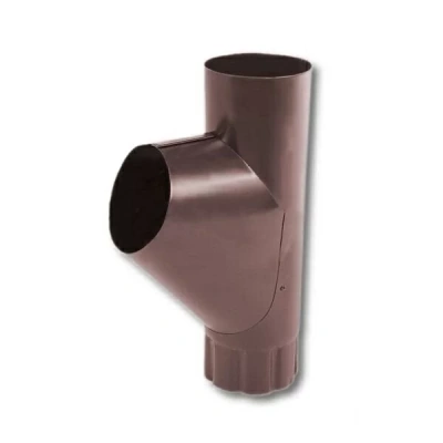 Тройник трубы Grand Line 125/90, RAL 8017