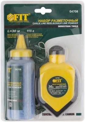 Шнур малярный отбойный+краска разметочная FIT 04708