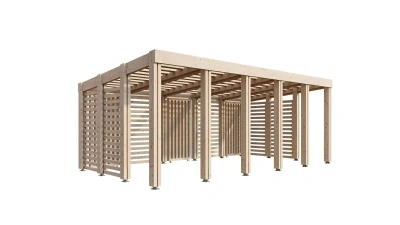 Беседка-пергола 30 клееный брус