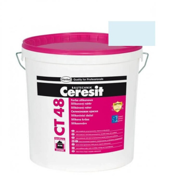 Краска фасадная силиконовая CERESIT CT 48 колерованная Oceania 2 15 л