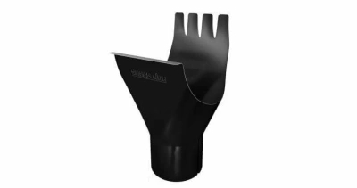 Воронка желоба Grand Line 125/90, Gr-double, RAL 9005