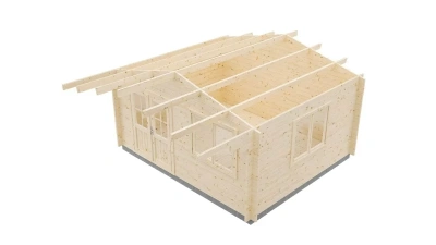 Садовый дом 17 Комфорт брус 44 мм