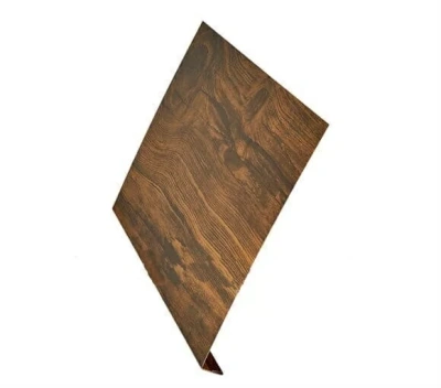 Планка ветровая L-профиль AQUASYSTEM 200х2000 мм ST Printech NAIVE MAROON темное дерево