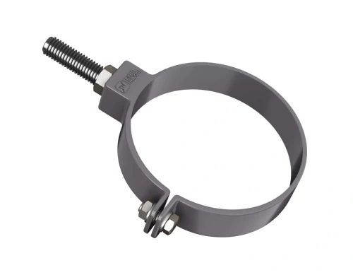 Хомут трубы универсальный ТЕХНОНИКОЛЬ 125/82, L=180 мм, серый