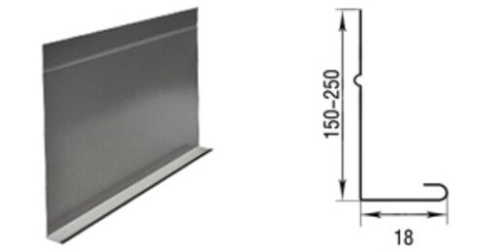 L-профиль Aquasystem 250 мм ST PE RR 20