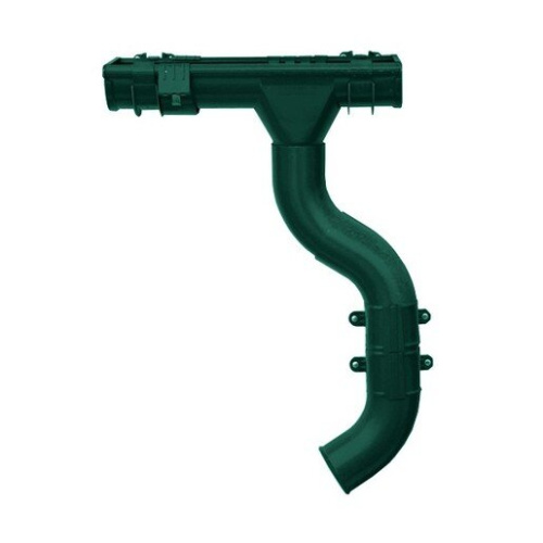 Колено трубы Grand Line 125/90, 60°, RAL 6005